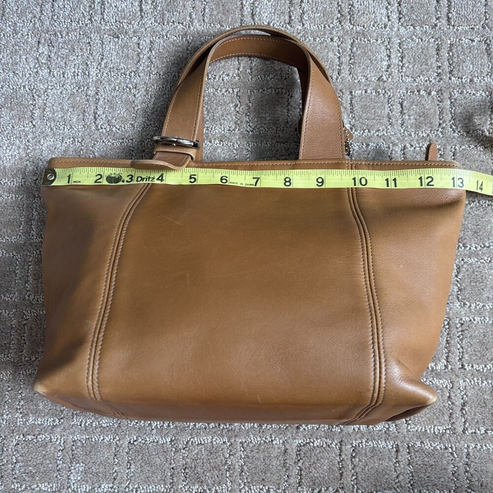 Coach Vintage Soho Waverly Tote Purse 4133 Tan Leather Classic 90s Mini Clean - Picture 11 of 14